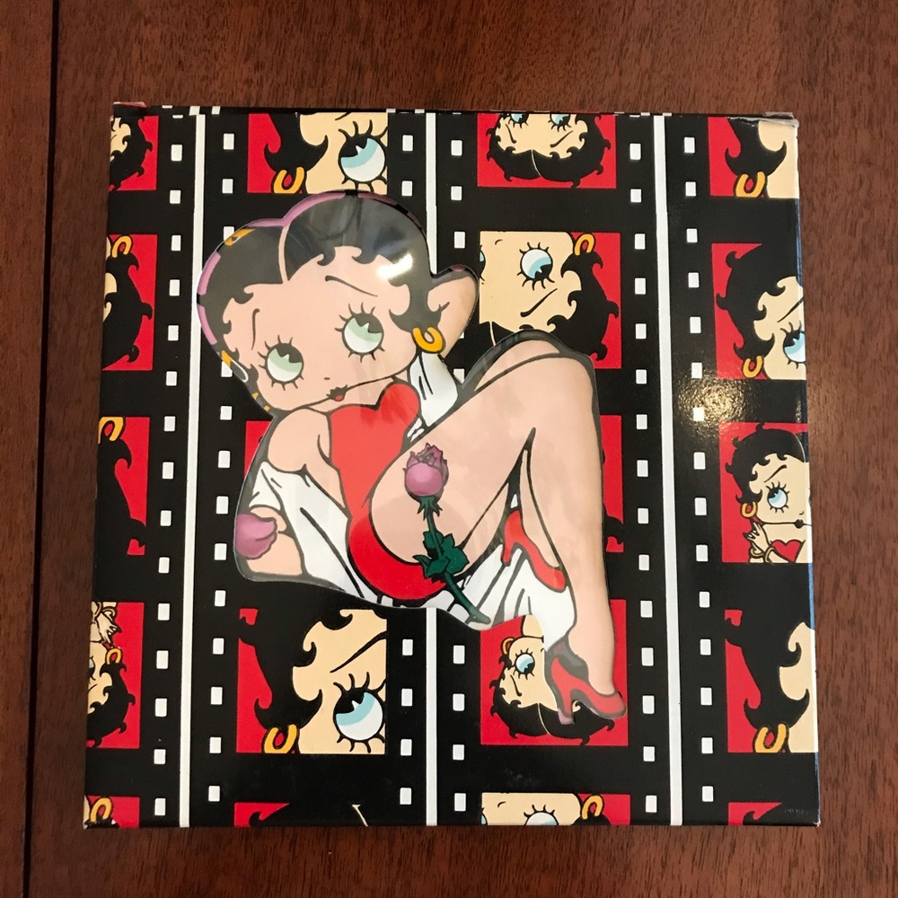 Betty Boop Wood Framed Trivet or Wall Art
